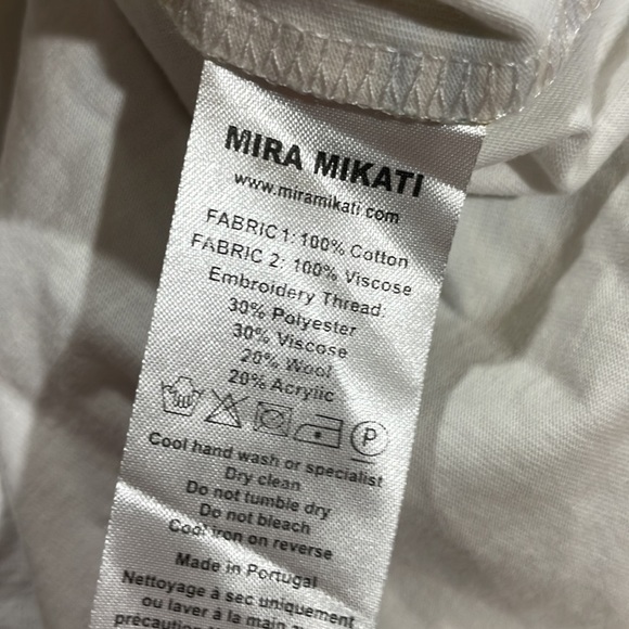 Mira Mikati White Tee with Colorful Accents - Picture 5 of 13